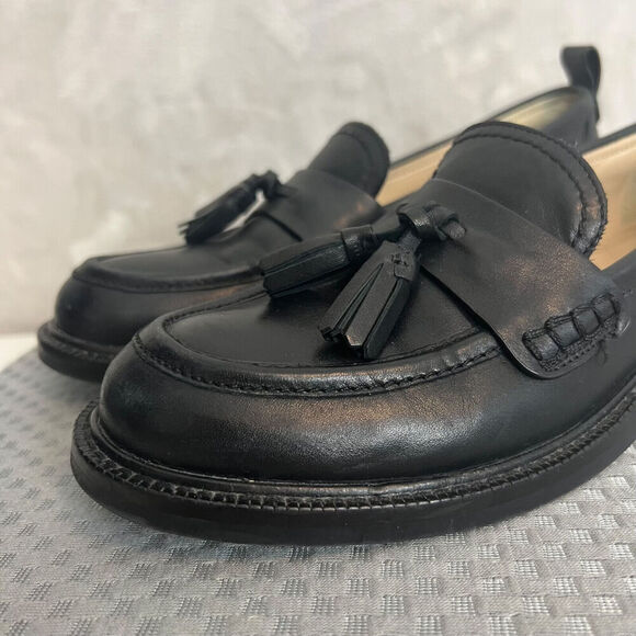 Sam Edelman Caylia Loafer Womens 8.5 M Black Leather Tassel Slip On Shoes Y2K - Picture 5 of 16